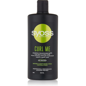 Syoss Curl Me Shampoo For Curly Hair, Wavy And Curly, 500 Ml