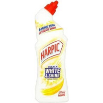 Harpic Toilet Cleaner Bleach White And Shine, 750 Ml