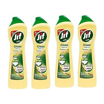 Jif Scouring Cream Lemon, Dirt Remover, 500 Ml, 4Pcs, 202381