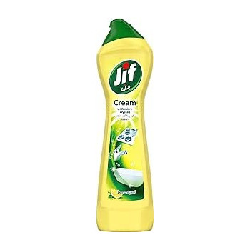 Jif Cream Cleaner, Lemon, Stain Remover With Micro Crystal Technology, 500 Ml