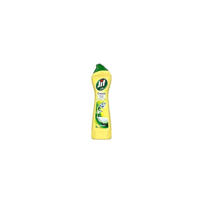 Jif Cream Cleaner, Lemon, Stain Remover With Micro Crystal Technology, 500 Ml