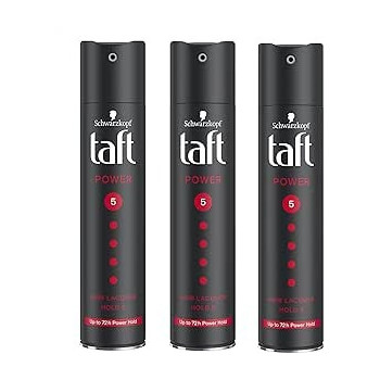 Schwarzkopf Taft Hair Spray Power 5, Strong Hold, Hair Lacquered Spray, 250ml