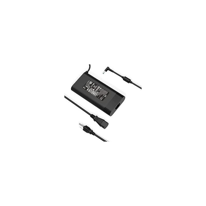 Slim 200W, 10.3A AC Charger Fit For HP Omen 15, 17, 15t, 17t, Zbook 15, 17 Pavilion Gaming 15, 17, Envy 15, 2020, L00818-850, TPN-DA10, TPN-LA21, L73385-001, L00895-003, ADP-200HB B Laptop Power Supply Cord, Black
