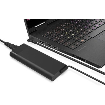 Slim 200W, 10.3A AC Charger Fit For HP Omen 15, 17, 15t, 17t, Zbook 15, 17 Pavilion Gaming 15, 17, Envy 15, 2020, L00818-850, TPN-DA10, TPN-LA21, L73385-001, L00895-003, ADP-200HB B Laptop Power Supply Cord, Black