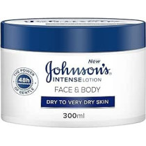 Johnson's Intense Face And Body Cream, Dry To Very Dry Skin, Intense Nourishment, 300ml