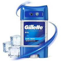Gillette High Performance Anti-Persprint Clear Gel Deodorant Stick For Men Underarm Roll On Anti Odour, 70ml, Cool Wave