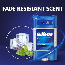 Gillette High Performance Anti-Persprint Clear Gel Deodorant Stick For Men Underarm Roll On Anti Odour, 70ml, Cool Wave