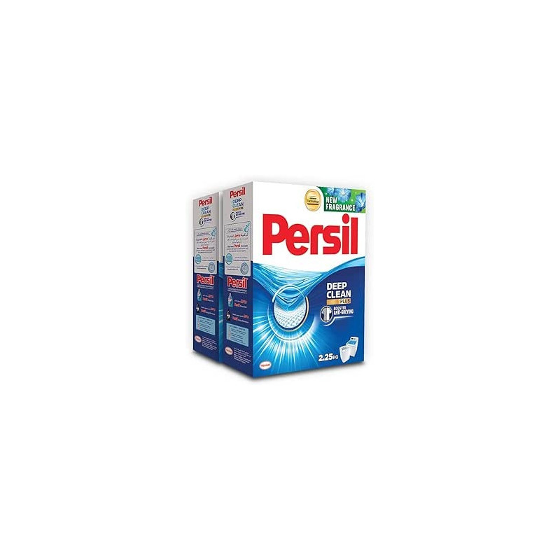 Persil Powder Laundry Detergent, For Top Loading Washing Machines, With Deep Clean Plus Technology For Perfect Cleanliness And Long-Lasting Freshness, Pack Of Two, 2 x 2.25 KG