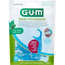 Gum Mint Easy-Flossers Dental Floss Applicator, 30 Pcs