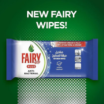 Fairy Kitchen Wipes With Alternative Power To Bleach For Dishes And Kitchen Surfaces, Antibacterial, 70 Wipes