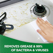 Fairy Kitchen Wipes With Alternative Power To Bleach For Dishes And Kitchen Surfaces, Antibacterial, 70 Wipes