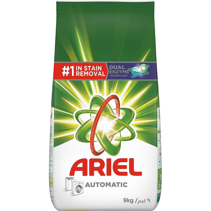 Ariel Automatic Powder Laundry Detergent, Original Scent, 9Kg