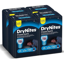 Huggies Drynites Pyjama Pants, 3-5 Years, Bed Wetting Diaper, Boy, 16-23 Kg, 4 x Jumbo Packs, 64 Pants