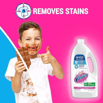 Vanish Crystal White Laundry Stain Remover Liquid For White Clothes 1L Plus Laundry Stain Remover Liquid For White And Coloured Clothes 1L, Pack Of 2