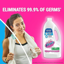 Vanish Crystal White Laundry Stain Remover Liquid For White Clothes 1L Plus Laundry Stain Remover Liquid For White And Coloured Clothes 1L, Pack Of 2