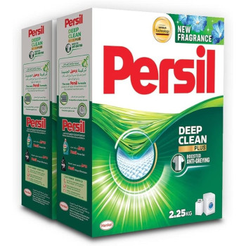 Persil Powder Laundry Detergent, With Deep Clean Plus Technology For Perfect Cleanliness And Long-Lasting Freshness, Pack Of 2 x 2.25 Kg