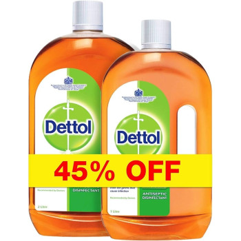 Dettol Antiseptic Disinfectant Liquid Cleaner, 2 Liter Plus 1 Liter