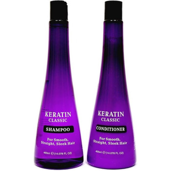 Keratin Classic Shampoo And Conditioner Combo Pack, 400ml