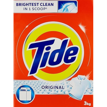 Tide Automatic Powder Laundry Detergent Original Scent, 3Kg
