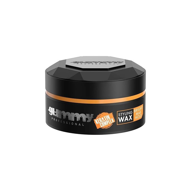 Gummy Professional Bright Finish Wax, Black/Orange, Pack Of 1, 150 ml