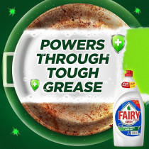 Fairy Plus Antibacterial Dishwashing Liquid Soap With Alternative Power To Bleach, Pack Of 2 x 600 Ml