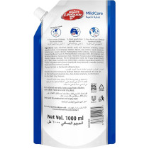 Lifebuoy Antibacterial Hand Wash Refill Pouch, Mild Care, For 100 Percent Stronger Germ Protection And Hygiene, 1000 ml x Pack Of 2