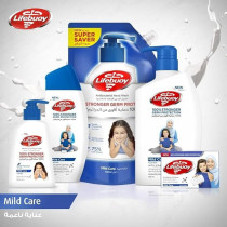 Lifebuoy Antibacterial Hand Wash Refill Pouch, Mild Care, For 100 Percent Stronger Germ Protection And Hygiene, 1000 ml x Pack Of 2