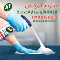 Jif Hygienic Foam Spray, Powered By Bleach, Bathroom, For 100 Percent Stain Removal, 450 ml