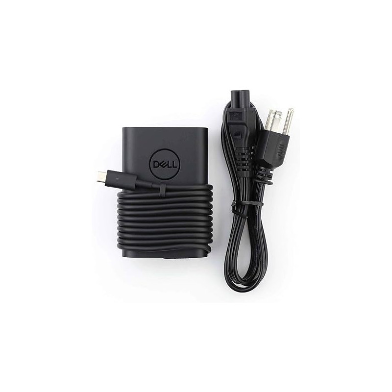 Dell Laptop Charger 65W AC Power Adapter With Type C Tip Include Cord For Xps12