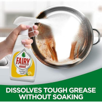 Fairy Kitchen Spray With Alternative Power To Bleach For Dishes And Kitchen Surfaces, Lemon, 450 ml, Dual Pack