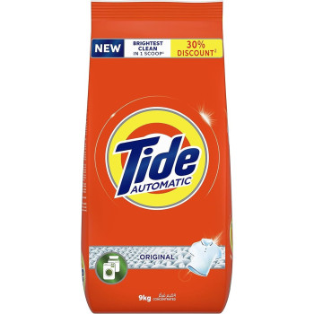 Tide Original Scent Brightest Clean Washing Powder, Orange, 9 Kg