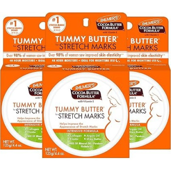 Palmer's Cocoa Butter Formula Tummy Butter Balm For Stretch Marks And Pregnancy Skin Care, Pack Of 3, 125 G