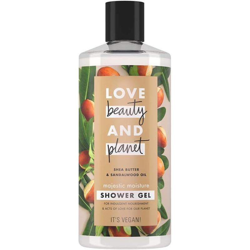 Love Beauty And Planet Shower Gel Majestic Moisture Shea Butter And Sandalwood Oil, 400 ml