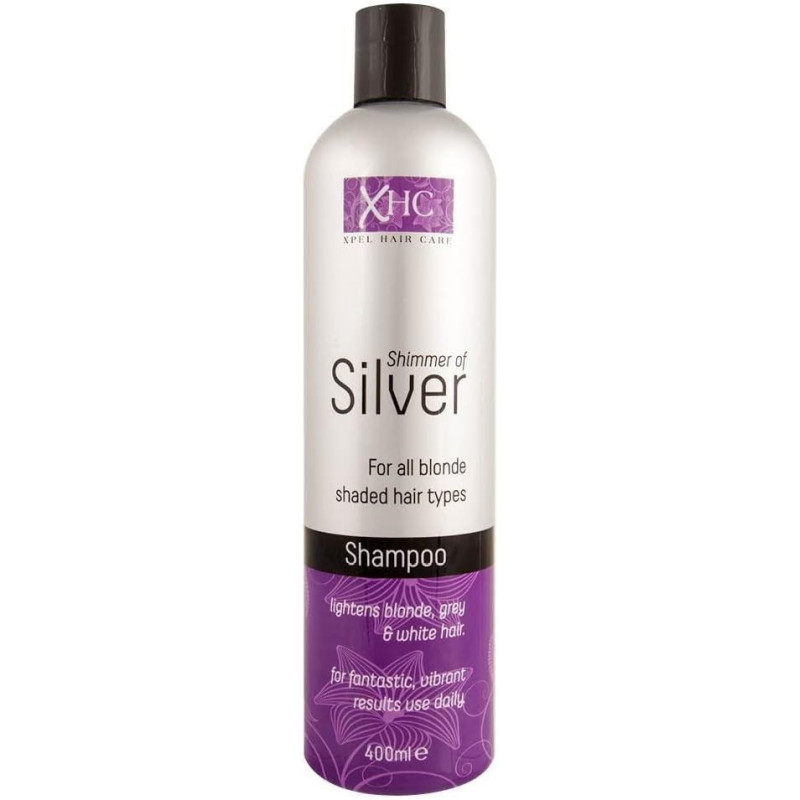 Xhc Xpel Hair Care Shimmer Of Silver Shampoo For All Blonde Shaded Hair Types, 400ml