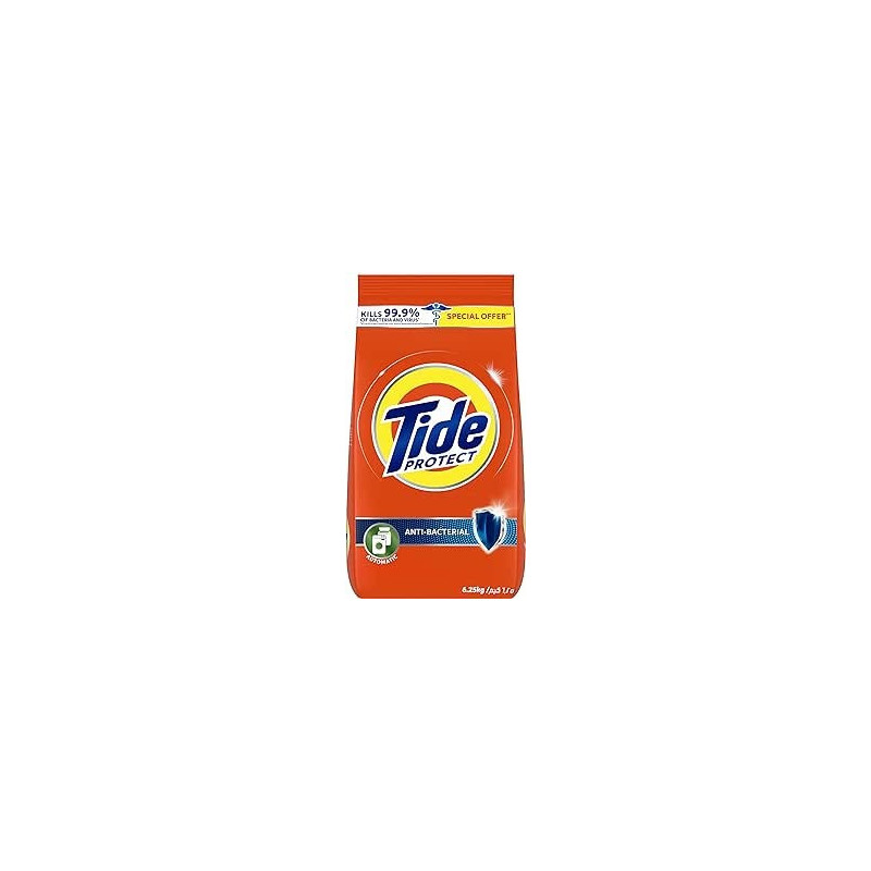 Tide Protect Antibacterial Laundry Detergent Automatic, 6.25Kg
