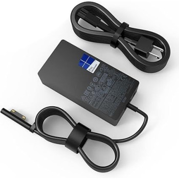 Oaomer Surface Pro Charger 65W Fit For Original Microsoft Surface Pro 9 8 7Plus 7 6 5 4 3 X Surface Laptop 6 5 4 3 2 1 Surface Go 1 2 3 Surface Book 3 2 1 1866 1796 1800 Laptop