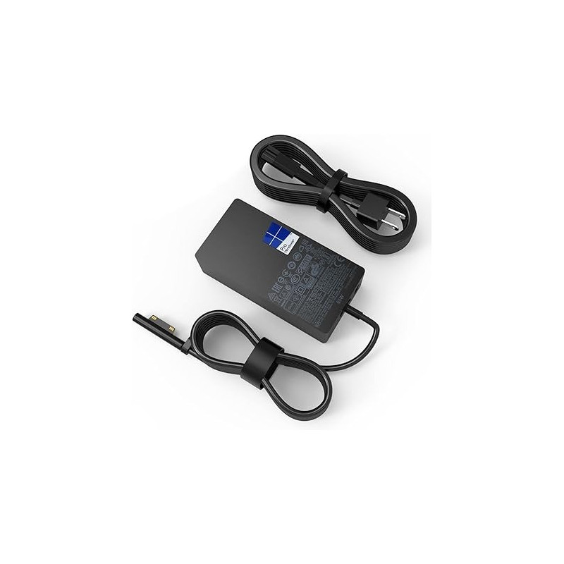 Oaomer Surface Pro Charger 65W Fit For Original Microsoft Surface Pro 9 8 7Plus 7 6 5 4 3 X Surface Laptop 6 5 4 3 2 1 Surface Go 1 2 3 Surface Book 3 2 1 1866 1796 1800 Laptop