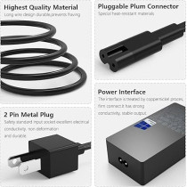 Oaomer Surface Pro Charger 65W Fit For Original Microsoft Surface Pro 9 8 7Plus 7 6 5 4 3 X Surface Laptop 6 5 4 3 2 1 Surface Go 1 2 3 Surface Book 3 2 1 1866 1796 1800 Laptop