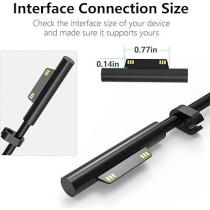 Oaomer Surface Pro Charger 65W Fit For Original Microsoft Surface Pro 9 8 7Plus 7 6 5 4 3 X Surface Laptop 6 5 4 3 2 1 Surface Go 1 2 3 Surface Book 3 2 1 1866 1796 1800 Laptop