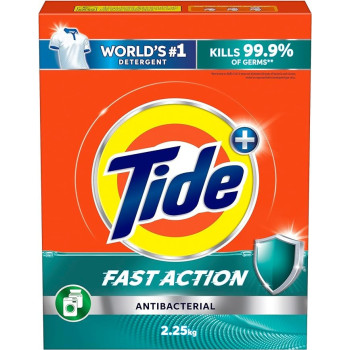 Tide Anti-Bacterial Fast Action Laundry Detergent Powder, 2.25 Kg