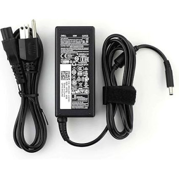 Dell Inspiron Laptop Charger Genuine 65W Watt 4.5mm Tip AC Power Adapter For Inspiron 13 14 15 3000 5000 7000 Series 5558 5755 3147 7348-2 In 1 5555 5559 0G6j41 0MGJN With Power Cord