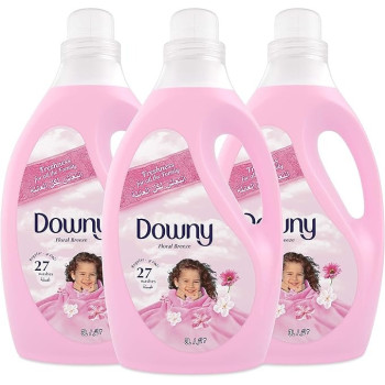 Downy Regular Fabric Softener For Clothes Floral Breeze Scent, 3 x 3L
