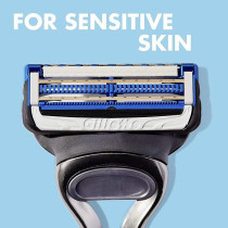 Gillette Skinguard Comfortable Shave On Sensitive Skin Blade Refills, 4 Count
