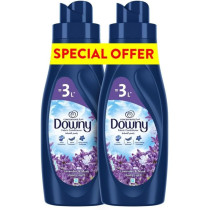 Downy Fabric Conditioner, Concentrate, Lavender And Musk Variant, Colour Protection, More Softness, Longer Lasting Freshness, 1L, Equal To 3L Downy Dilute, 2 x 1 Litre