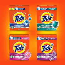 Tide Fast Action Laundry Detergent Powder, 9 Kg x 2, Dual Pack, 18 kg
