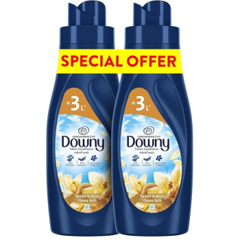 Downy Vanilla And Musk Fabric Conditioner, 2 x 1 Litre