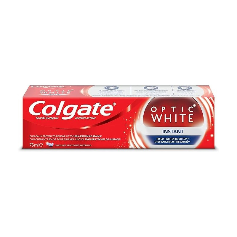 Colgate Optic White Instant Whitening Toothpaste, 75 Ml