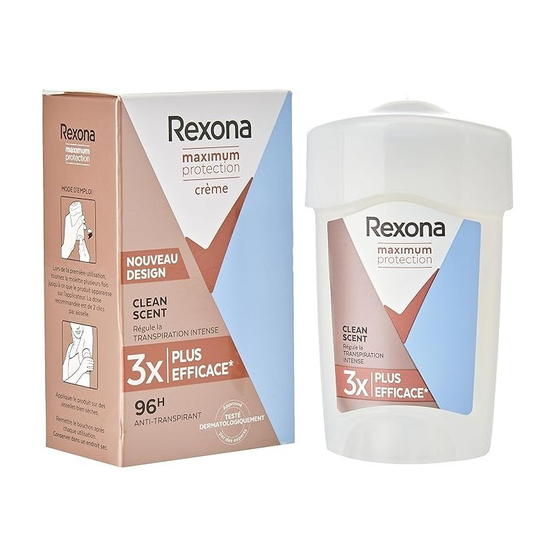 Rexona Womens Maximum Protection Sensitive Cream Deodorant, 45 Ml