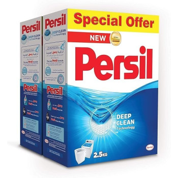 Persil Cherry Blossom Scent High Foam Detergent Powder, Pack Of 2 (2.5 Kg)