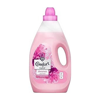 Comfort Fabric Softener Flora Soft, For Fresh And Soft Clothes, 3L